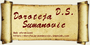 Doroteja Šumanović vizit kartica